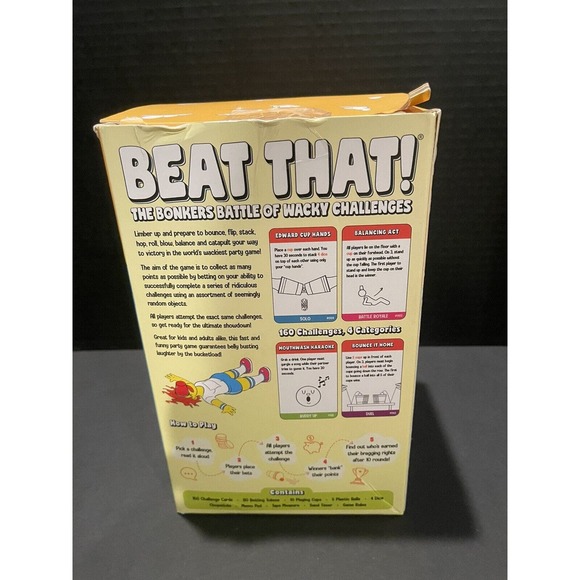 Gutter Games Beat That! The Bonkers Battle of Wacky Challenges Board Game - Picture 2 of 6